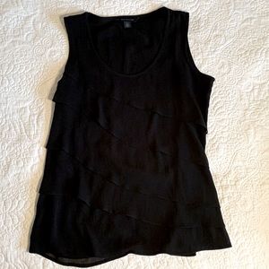 Black Lightweight Tiered Tank